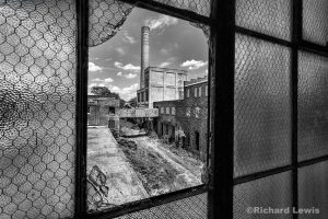 Looking Out At The Scranton Lace Company by Richard Lewis