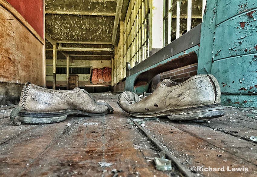 Bowling Shoes at the Scranton Lace Company Bowling Alley by Richard Lewis