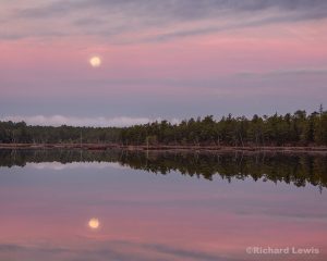 Full Moon On Chatsworth Lake by Richard Lewis