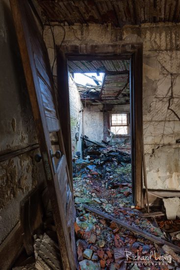 McNeal Mansion Doorway To Devastation by Richard Lewis