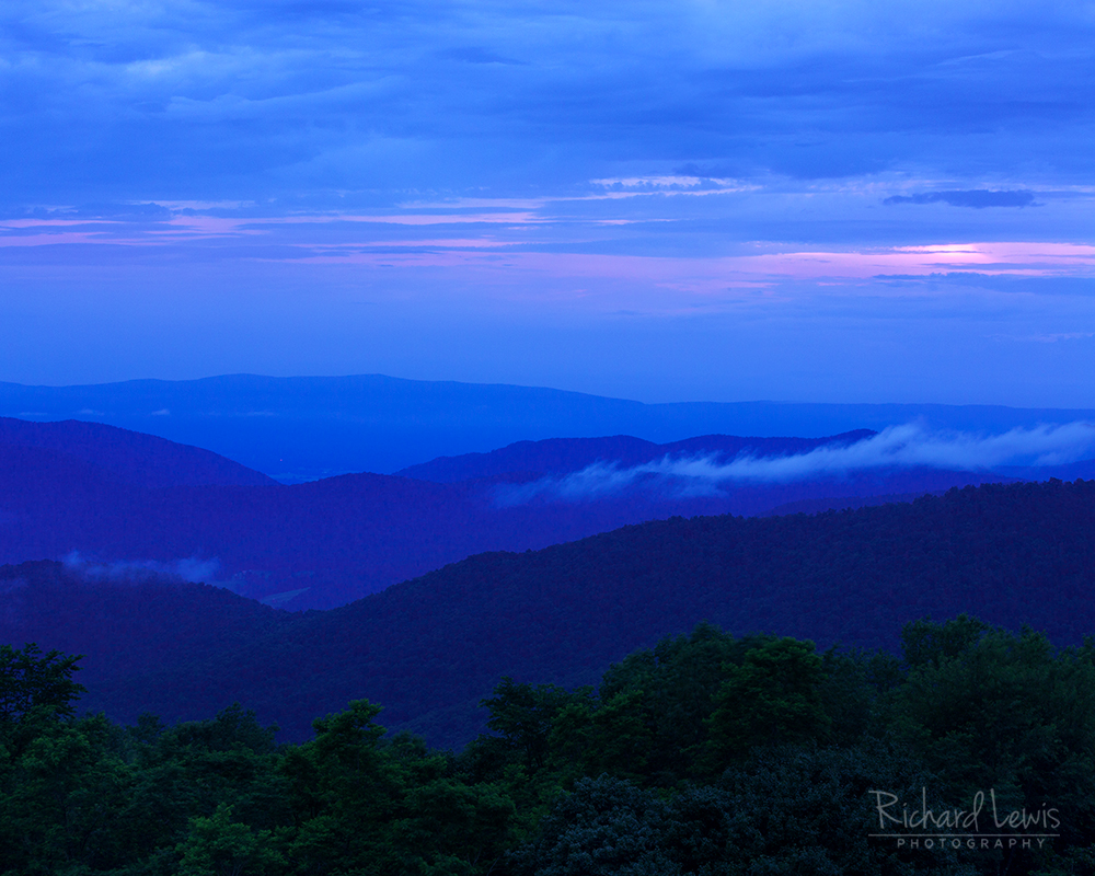 Soft Evening Palette in Shenandoah National Park by Richard Lewis