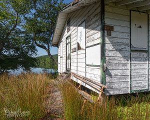 Cabin By The Lake at Cejwin Camp by Richard Lewis