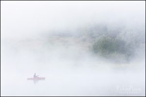 Misty Morning Fishing in the Delaware Water Gap by Richard Lewis
