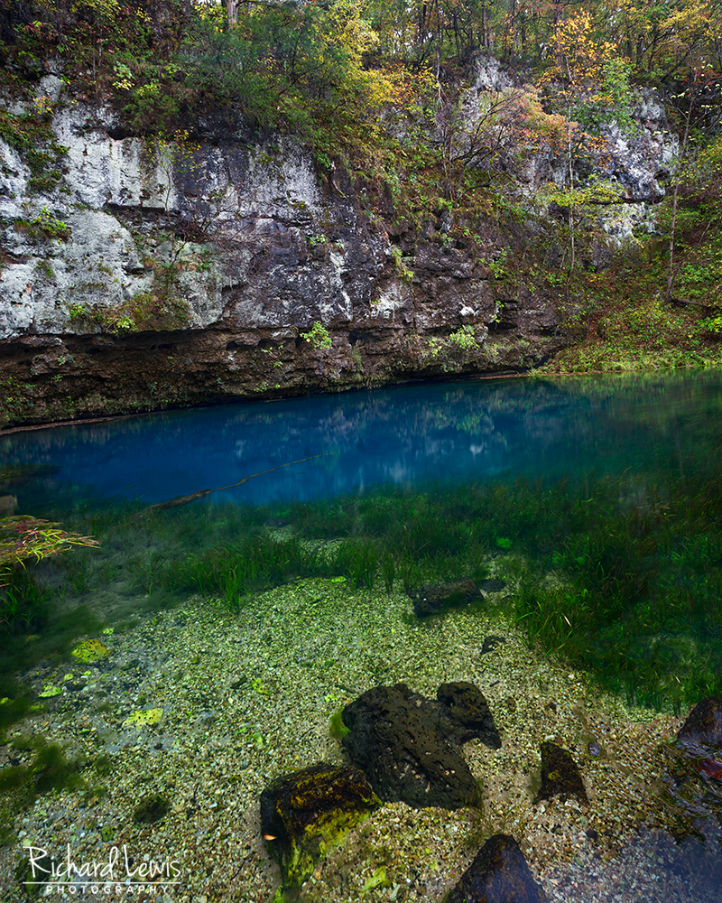 Ozark Mountain Blue Spring Source by Richard Lewis