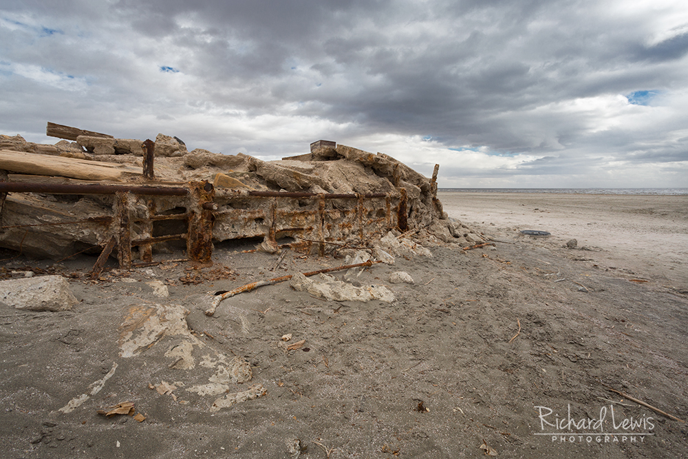 Abandoned Bombay Beach Pier by Richard Lewis
