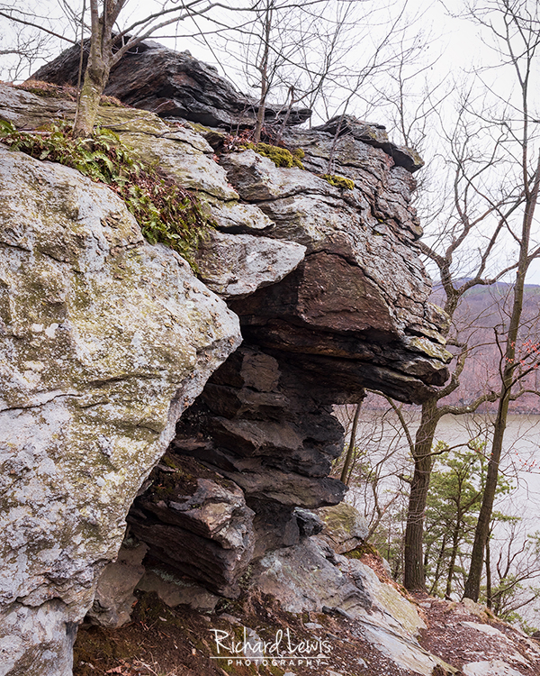 Rock Outcropping On The Susquehanna Conestoga Trail