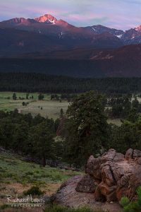 Longs Peak At Dawn Rocky Mountain National Park