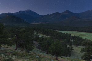 Estes Park At Night by Richard Lewis Rocky Mountain National Park
