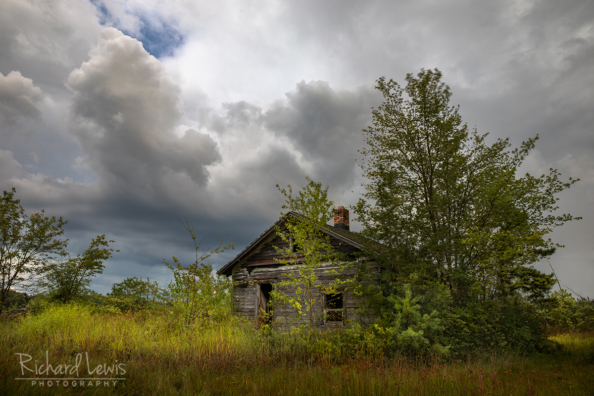 Storm Light On The Old Cabin in the Pine Barrens
