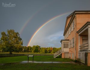 Rainbow Over Atsion Mansion in the Pine Barresns
